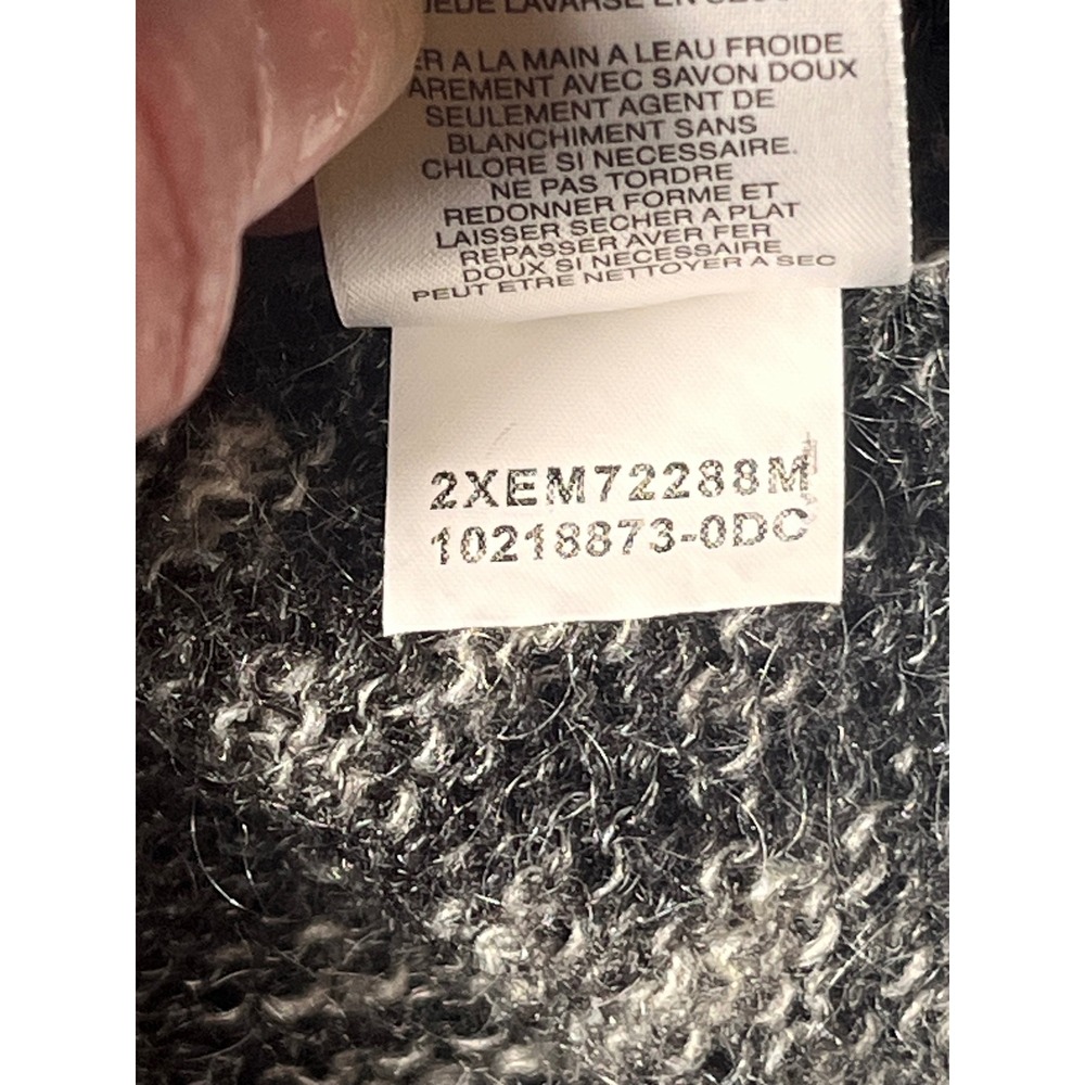 Anne Klein Gray Marled Mohair Blend Cowl Neck Sweater Women's L‎ Soft Cozy Knit - Picture 11 of 11